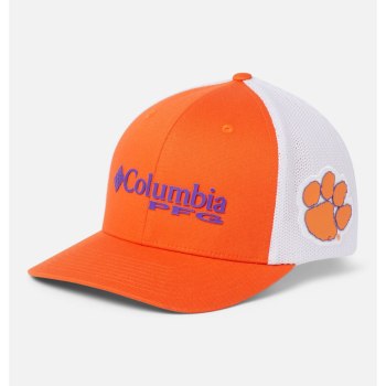 Columbia PFG Mesh Ball - Clemson, Gorras Naranjas Para Mujer | 387965-FZU